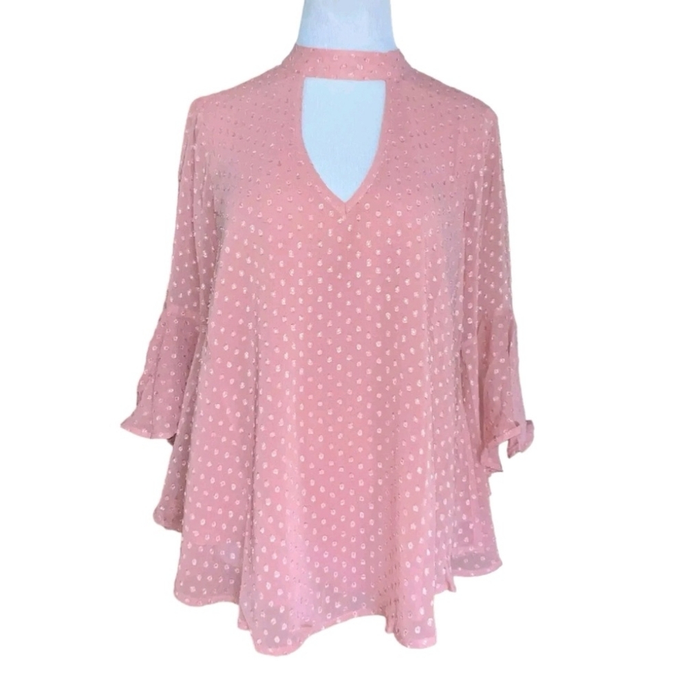 🔥Band of Gypsies Blouse Swiss Dot Bell Sleeves